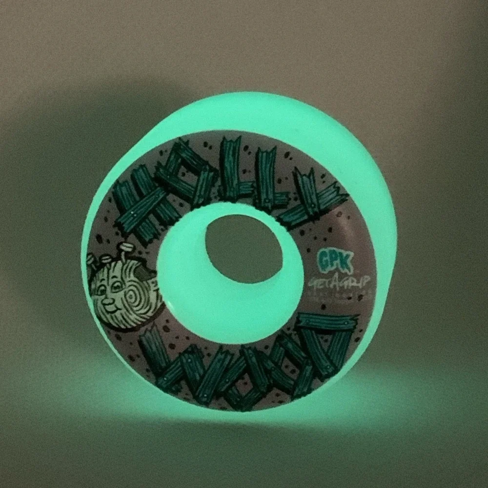 Garbage Pail Kids x Get A Grip Skateboard Wheel Holly wood Series 4 Glow In Dark